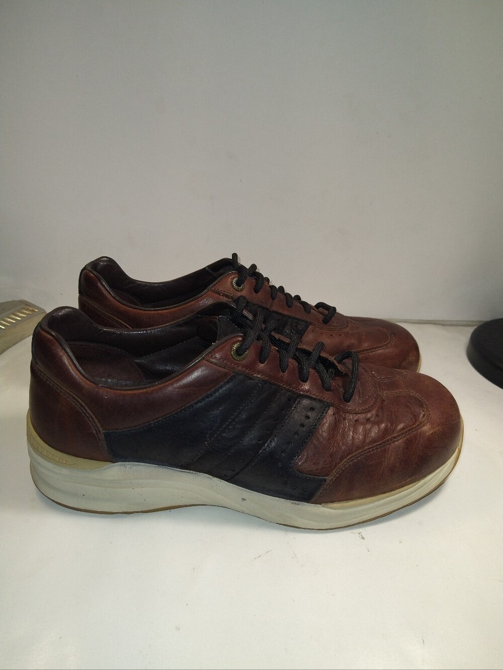 SAS Camino New Briar Leather Lace Up Sneakers Shoes Men's sz 10.5WW.